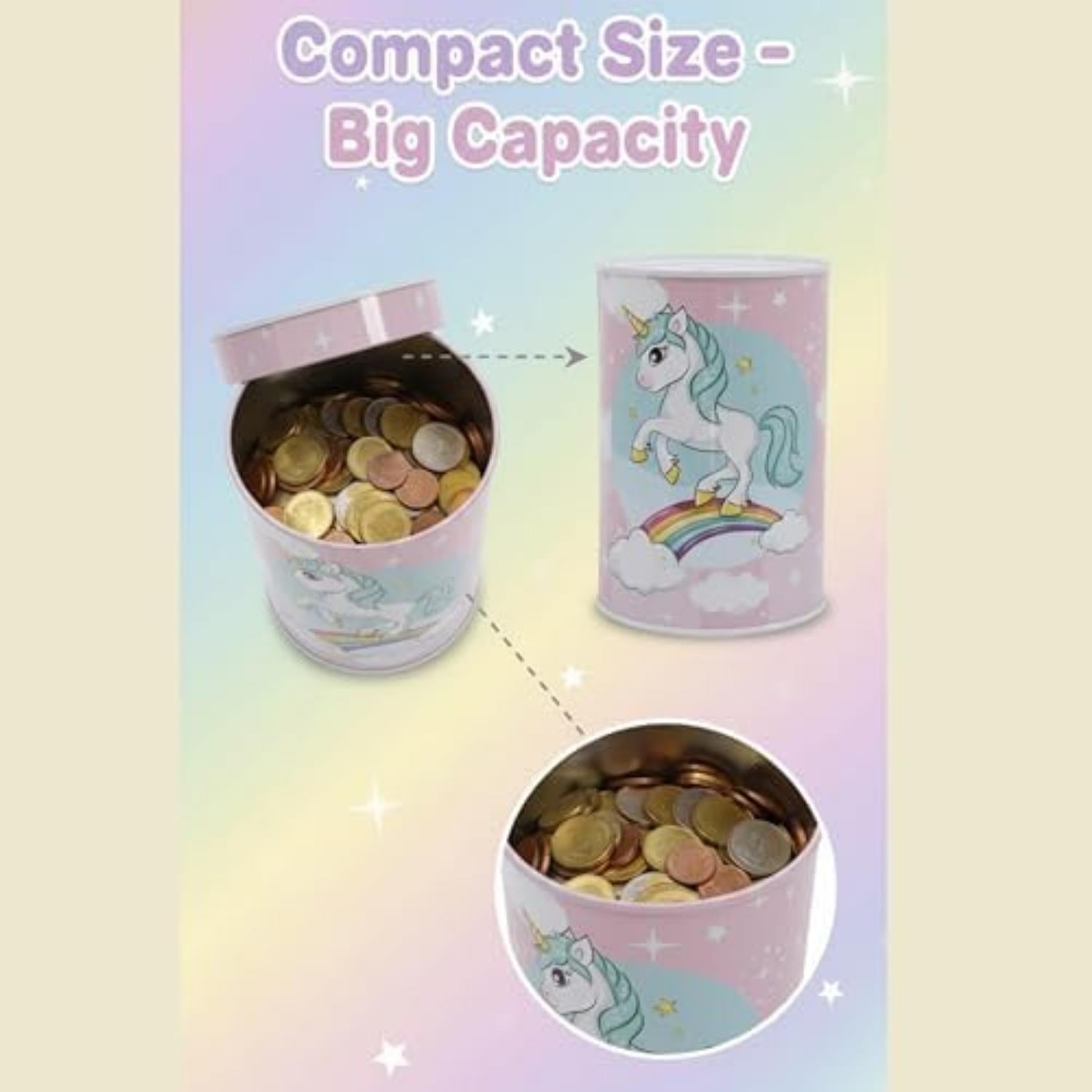 Assorted Character Metallic Money Box for Kids – Coin Savings Bank