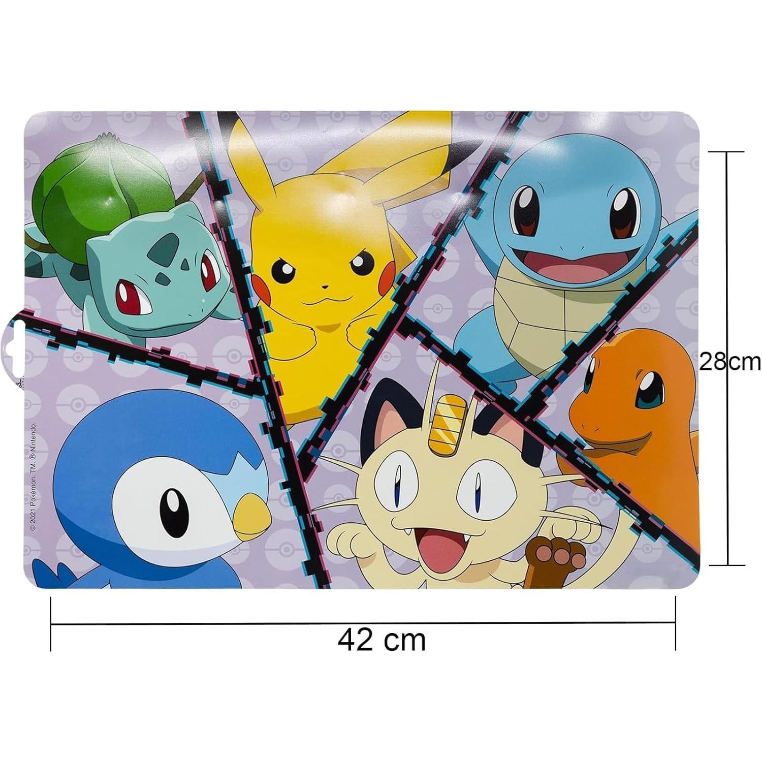 Character Kids Placemat 28.5 x 41.5cm – Durable Easy-Clean Table Mat for Mealtimes, Crafts & Activities