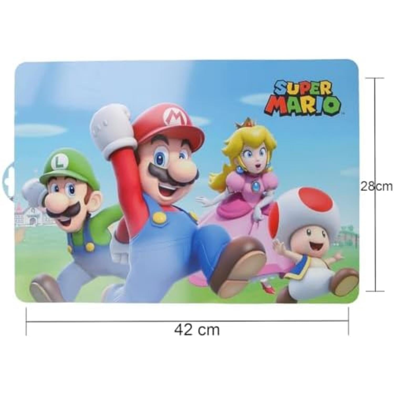 Character Kids Placemat 28.5 x 41.5cm – Durable Easy-Clean Table Mat for Mealtimes, Crafts & Activities
