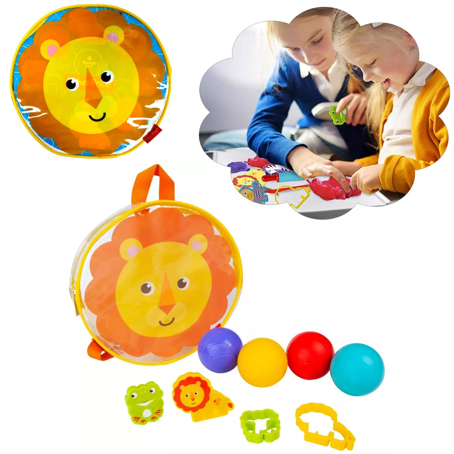 Kids Dough Dots Backpack Creative Playset 9 Piece Set