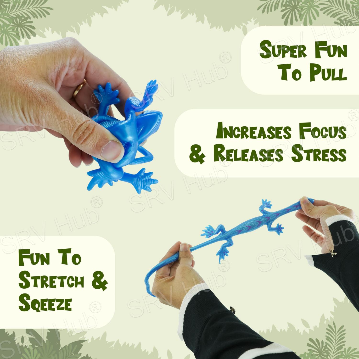 28cm Stretchy Lizard Sensory Fidget Toys - 1x Random