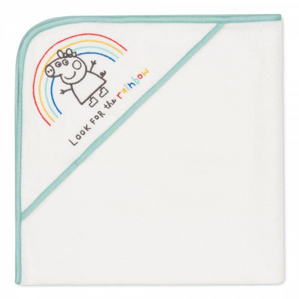 Peppa Pig Hooded Towel-Green Border