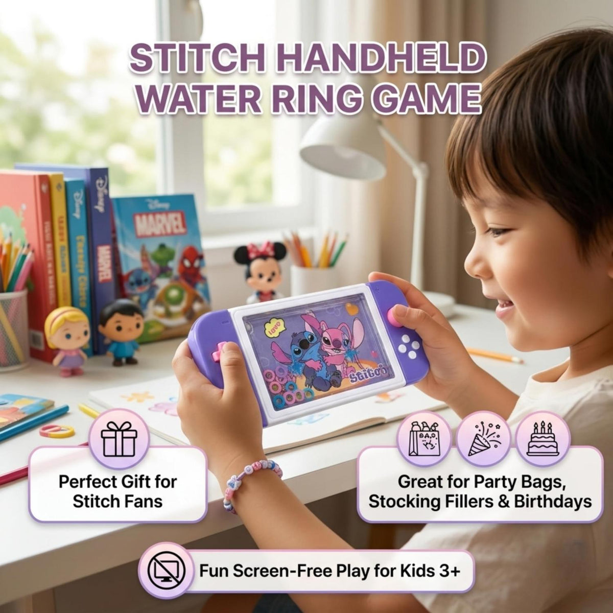 Disney Stitch Kids Licensed Water Ring Game Toys – view 8