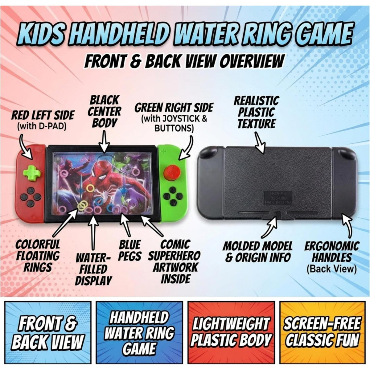 Marvel Avengers Kids Licensed Water Ring Game Toys – view 6