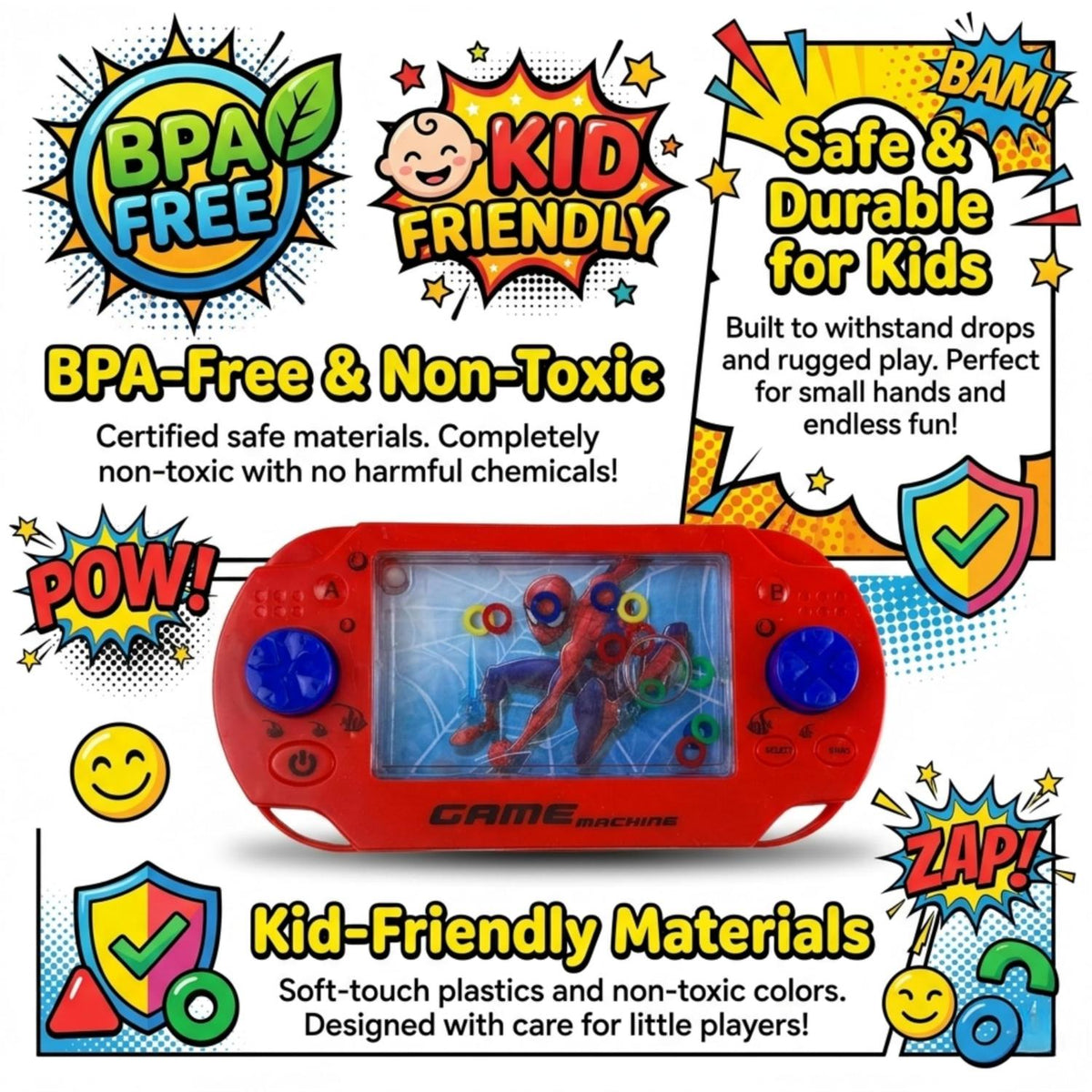 Spider-Man Kids Licensed Water Ring Game Toys – view 3