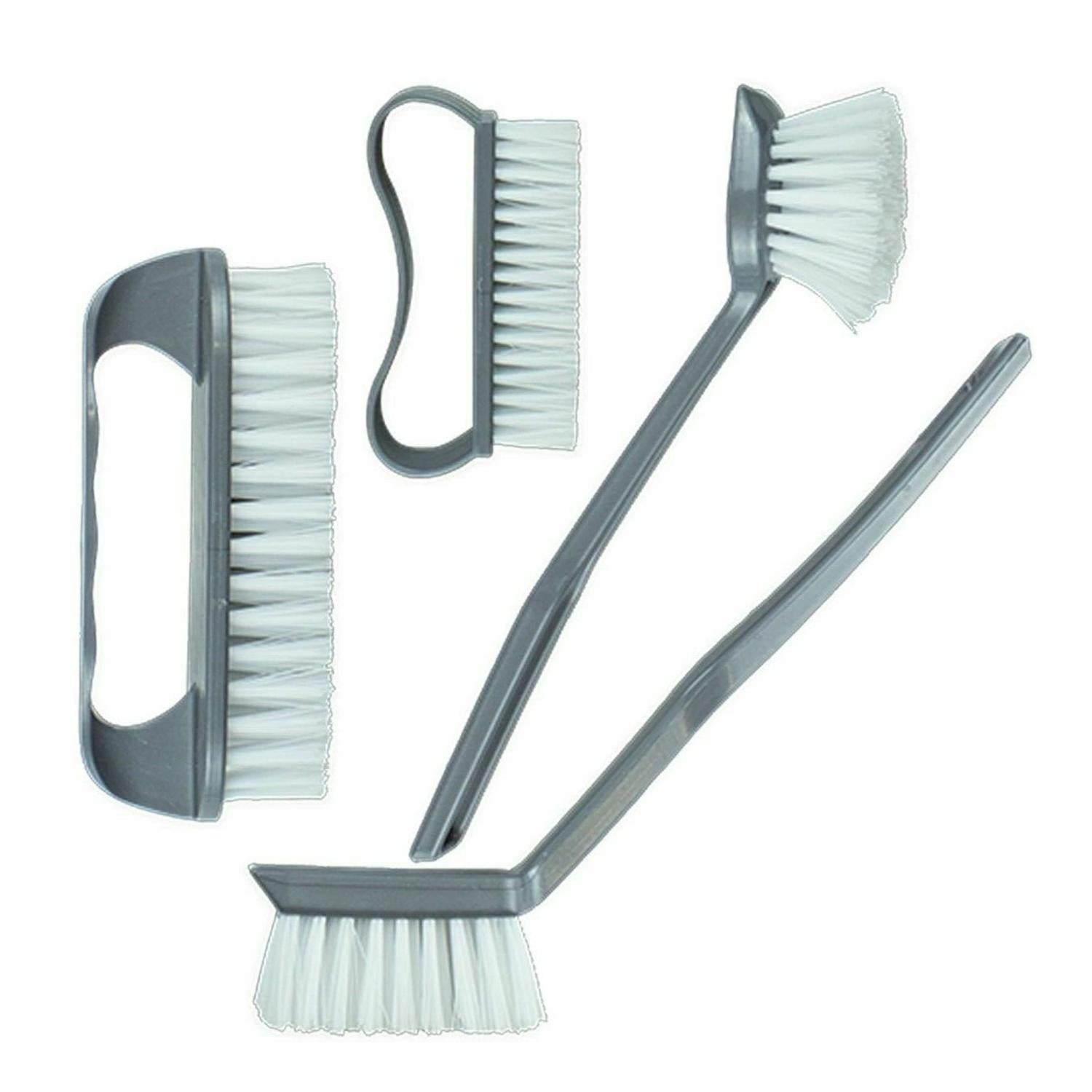 Multipurpose Cleaning Brush Set Strong Bristles 4 Pack