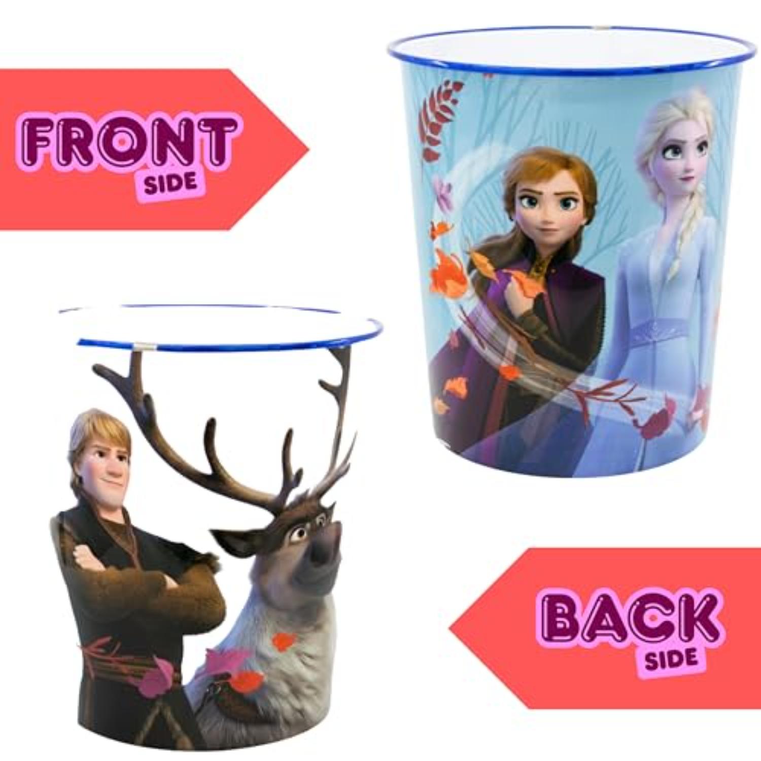 Kids 7L Plastic Dustbin Round Open Top Waste Paper Bin 22cm