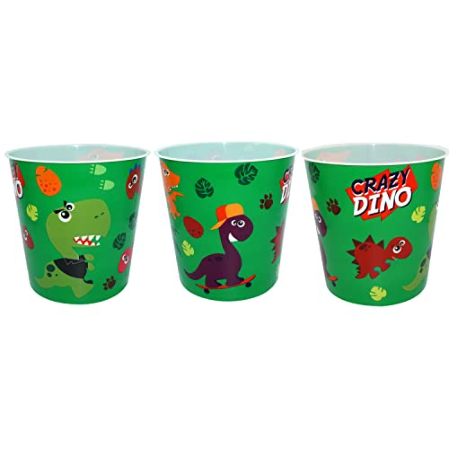 Kids 7L Plastic Dustbin Round Open Top Waste Paper Bin 22cm
