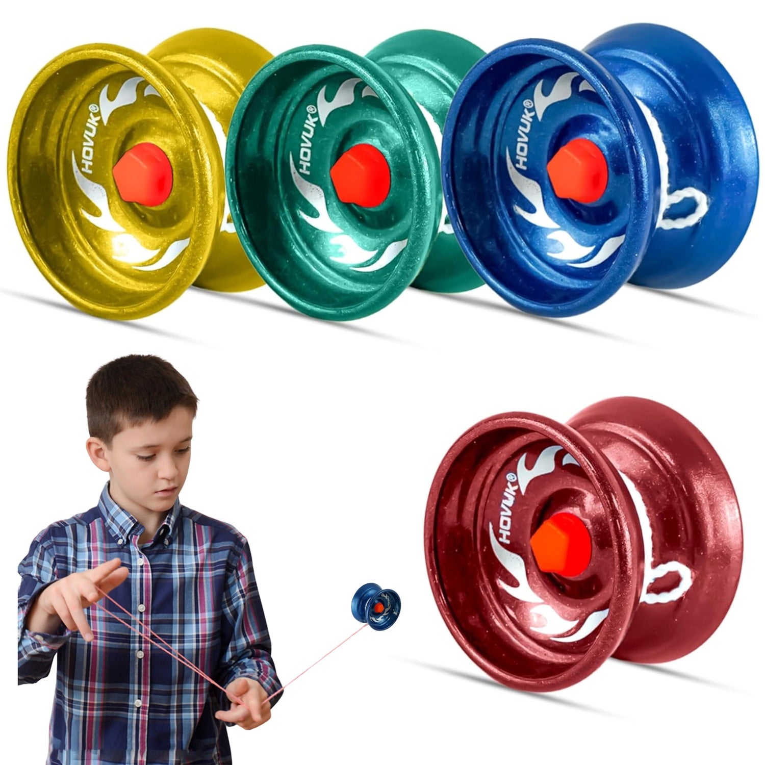 5cm Metal Responsive YoYos for Beginners – Assorted