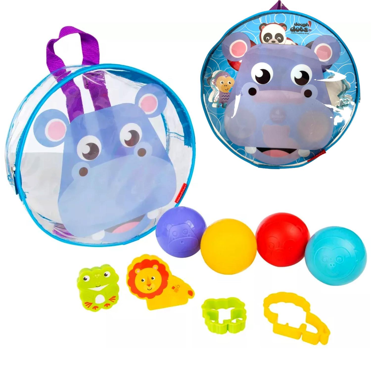 Kids Dough Dots Backpack Creative Playset 9 Piece Set