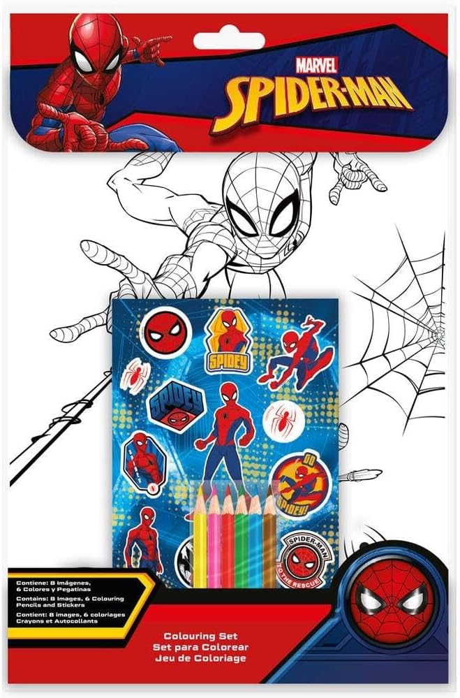 Kids Colouring Activity Set with Pencils - Assorted