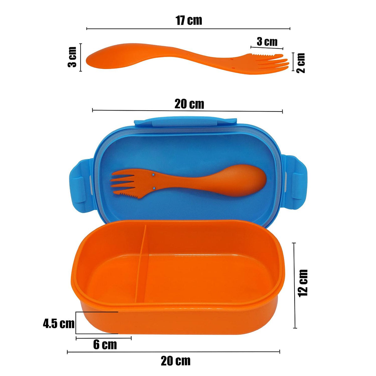 Disney Mickey Mouse Blue Kids Licensed Lunch Box with Cutlery – view 3
