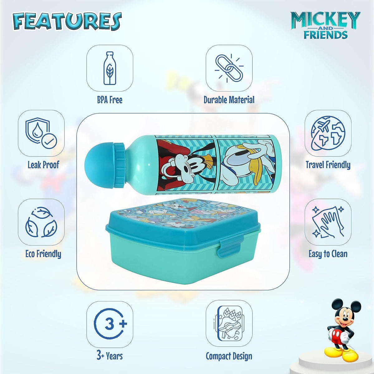 Marvel Spidey Kids Licensed Plastic Lunchbox with Aluminium Water Bottle Set – view 5