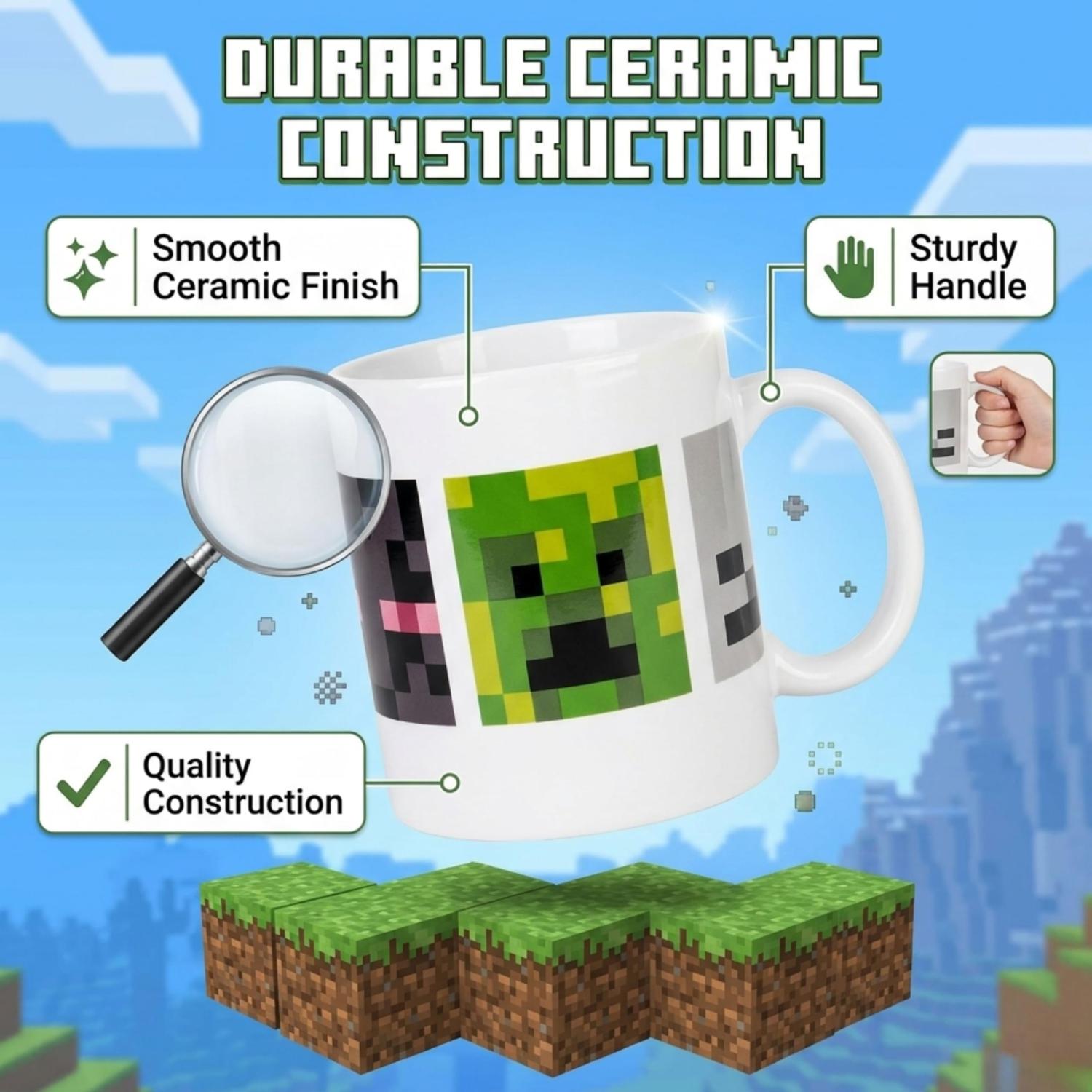 Character Ceramic Mug 11oz in Gift Box – 325ml Coffee Tea Mug for Home, Office & Gift Giving