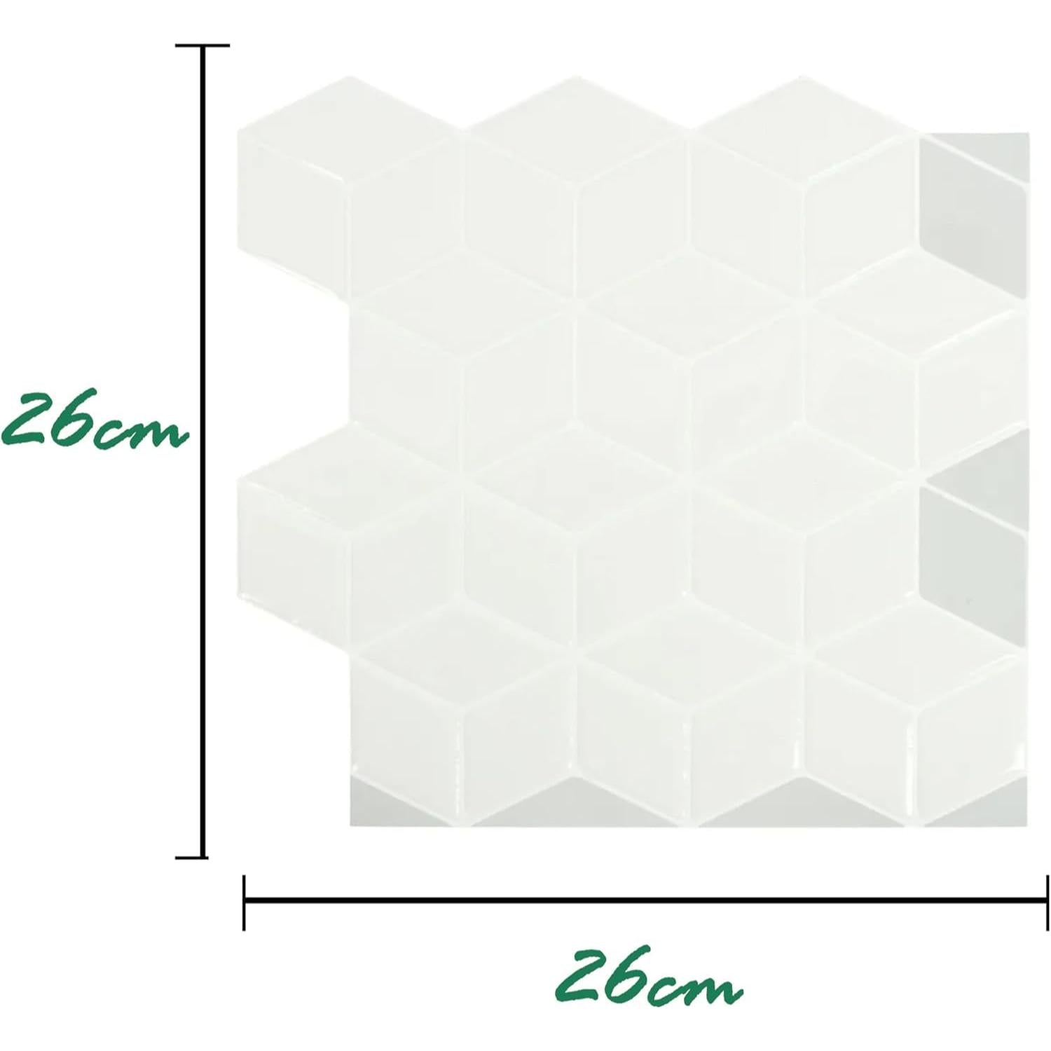 Self-Adhesive Mosaic Wall Tiles Waterproof Peel & Stick Panels
