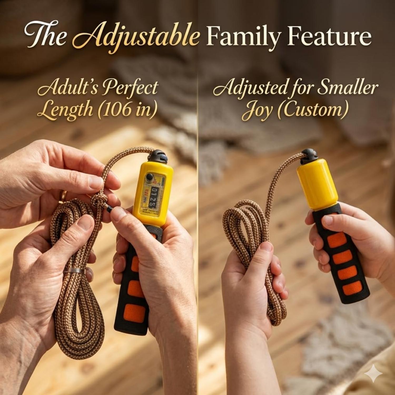 2.7m Adjustable Skipping Rope with Counter - Assorted