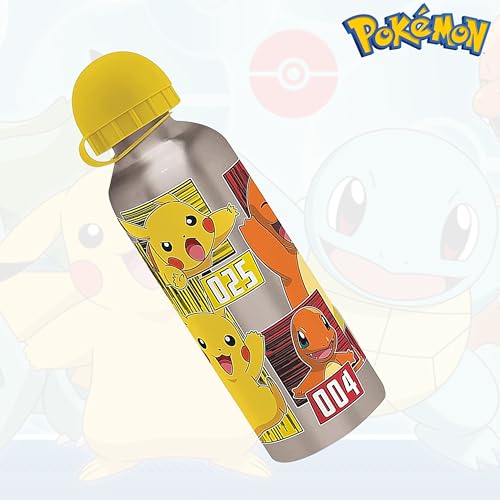 500ml Aluminium Water Bottle-Pokemon Black