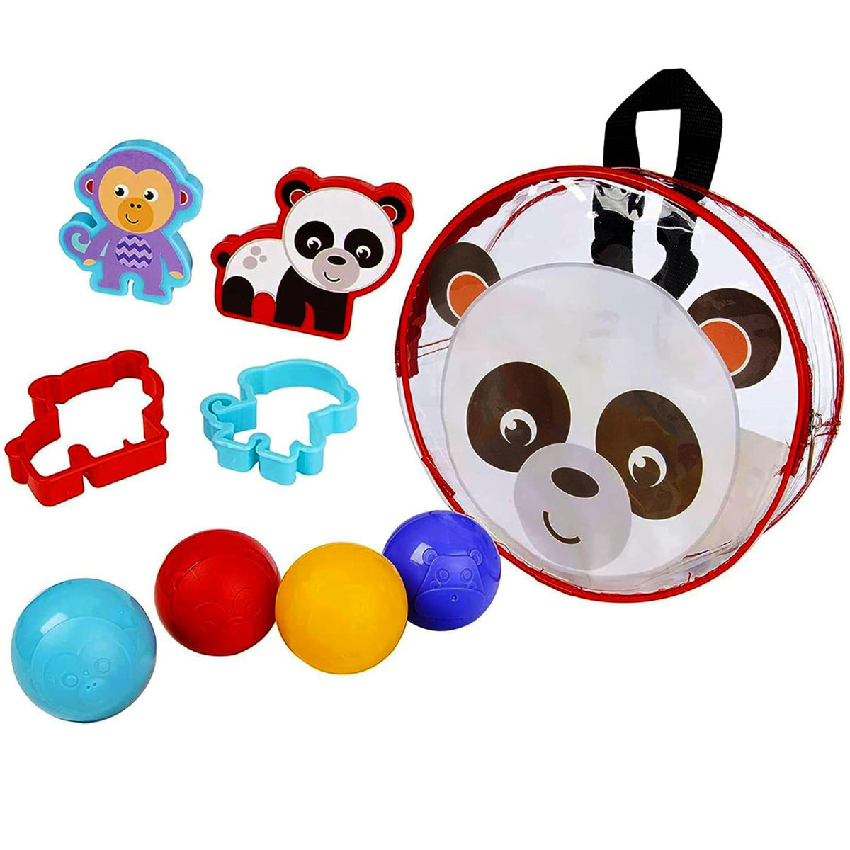Kids Dough Dots Backpack Creative Playset 9 Piece Set - Panda