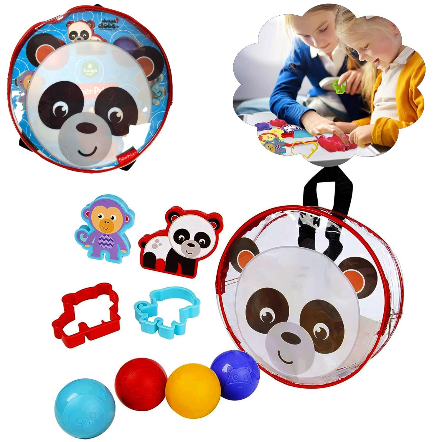 Kids Dough Dots Backpack Creative Playset 9 Piece Set