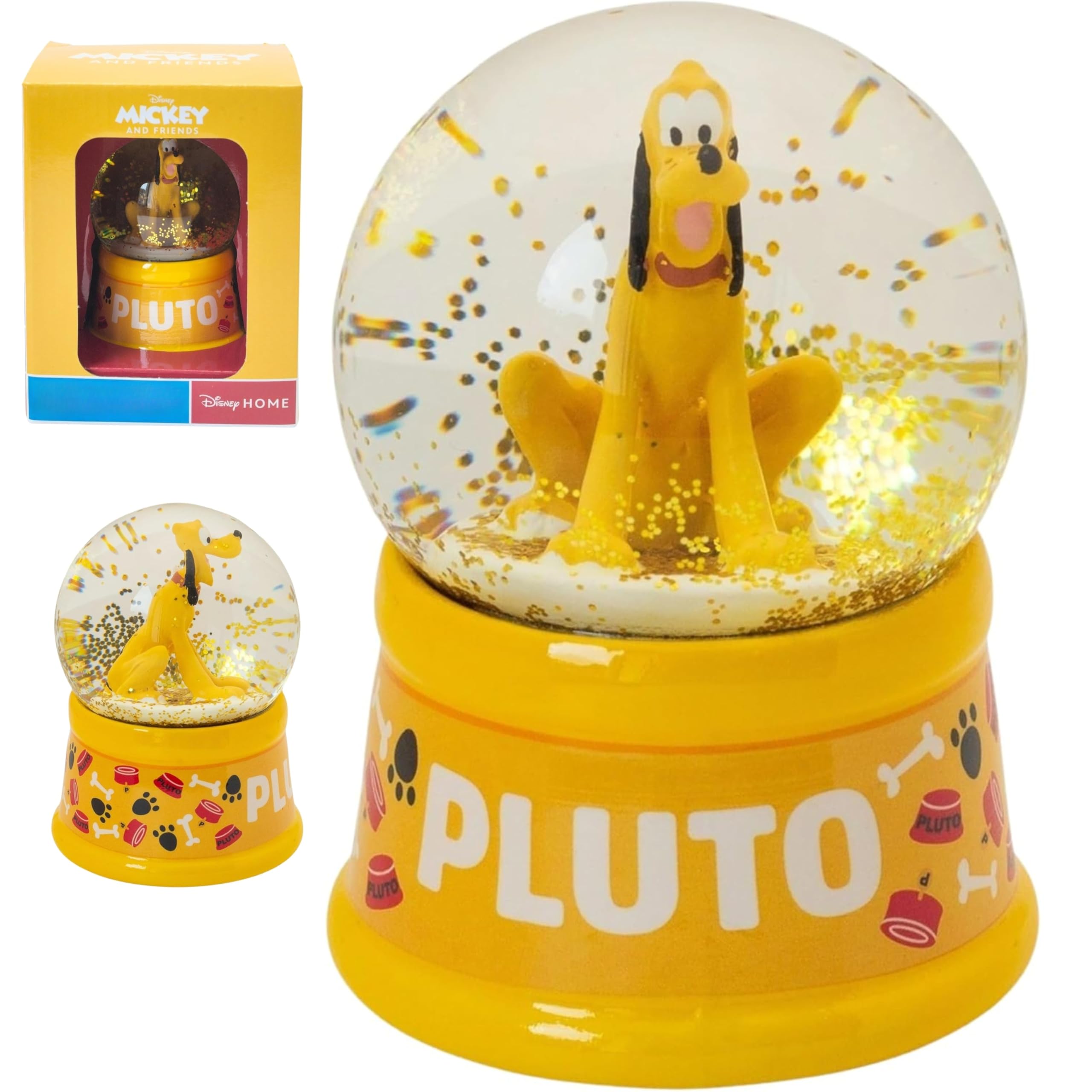 Glass Snow Globe 9.5cm Glitter Water Dome with Gift Box