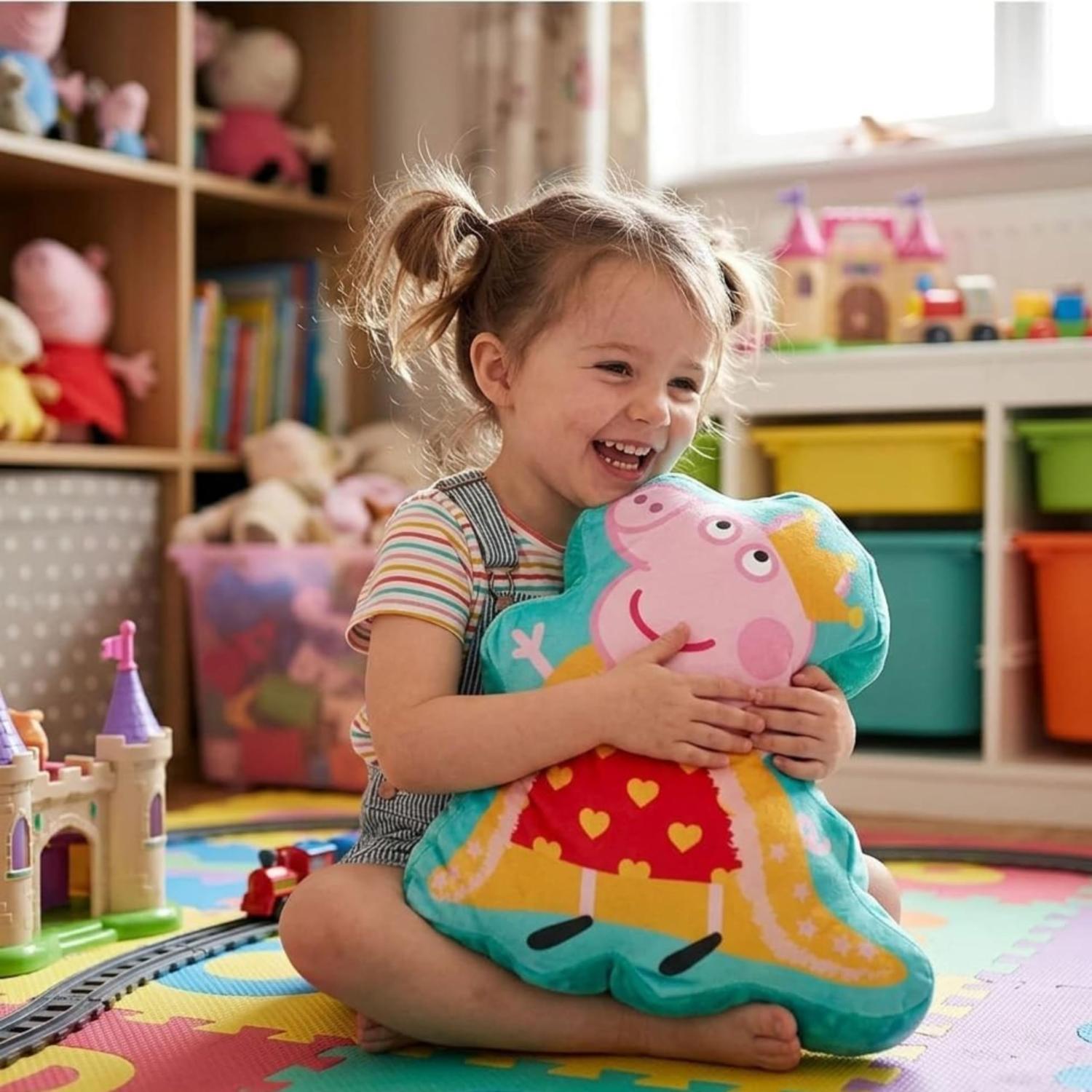 Peppa Pig Queen Shaped Cushion - 35cm