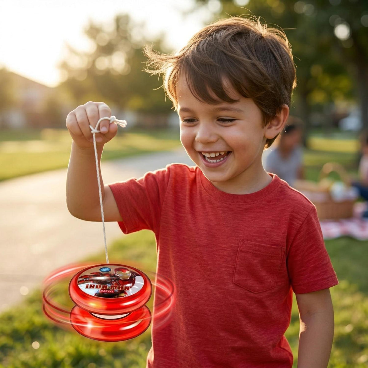 Iron Man Kids Licensed LED Light-Up YoYo 5.5cm – view 2