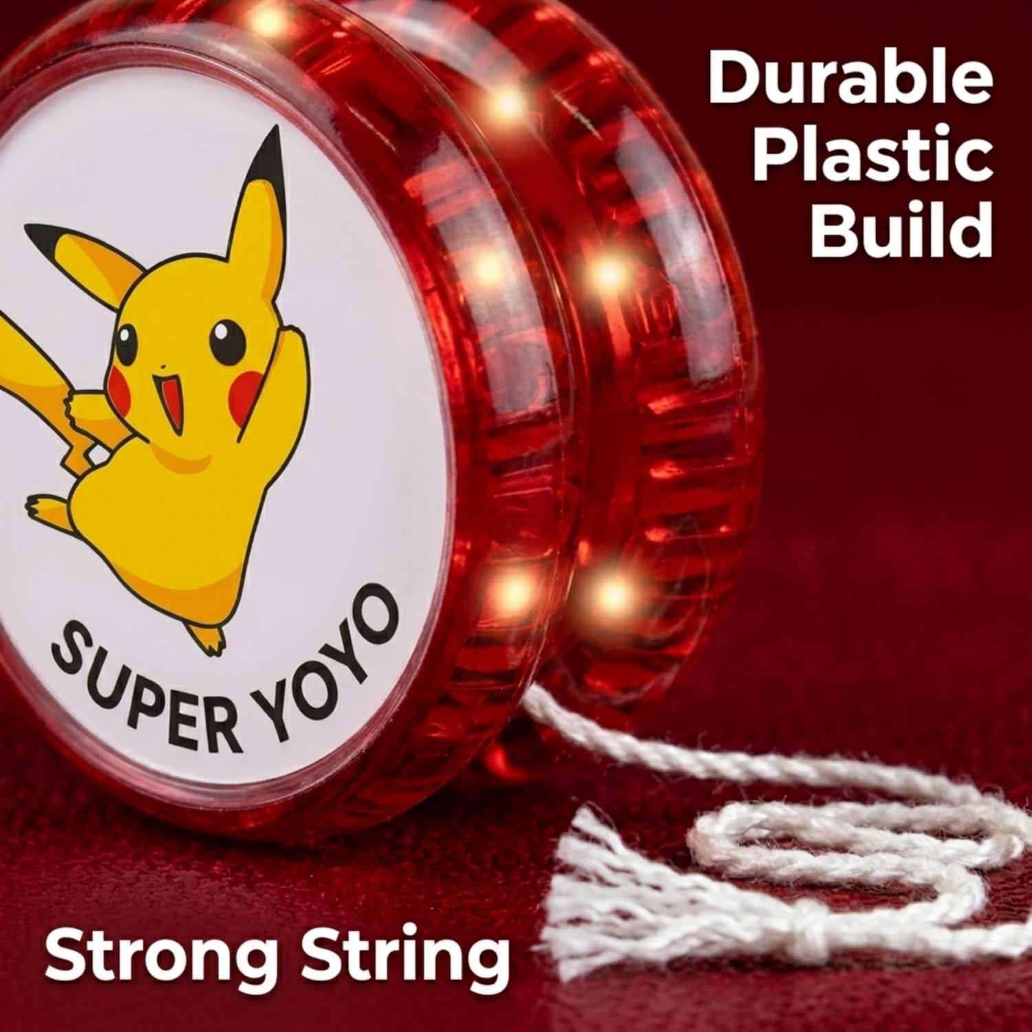 5.5cm Pokemon LED Light-Up YoYo Toys for Kids – Assorted