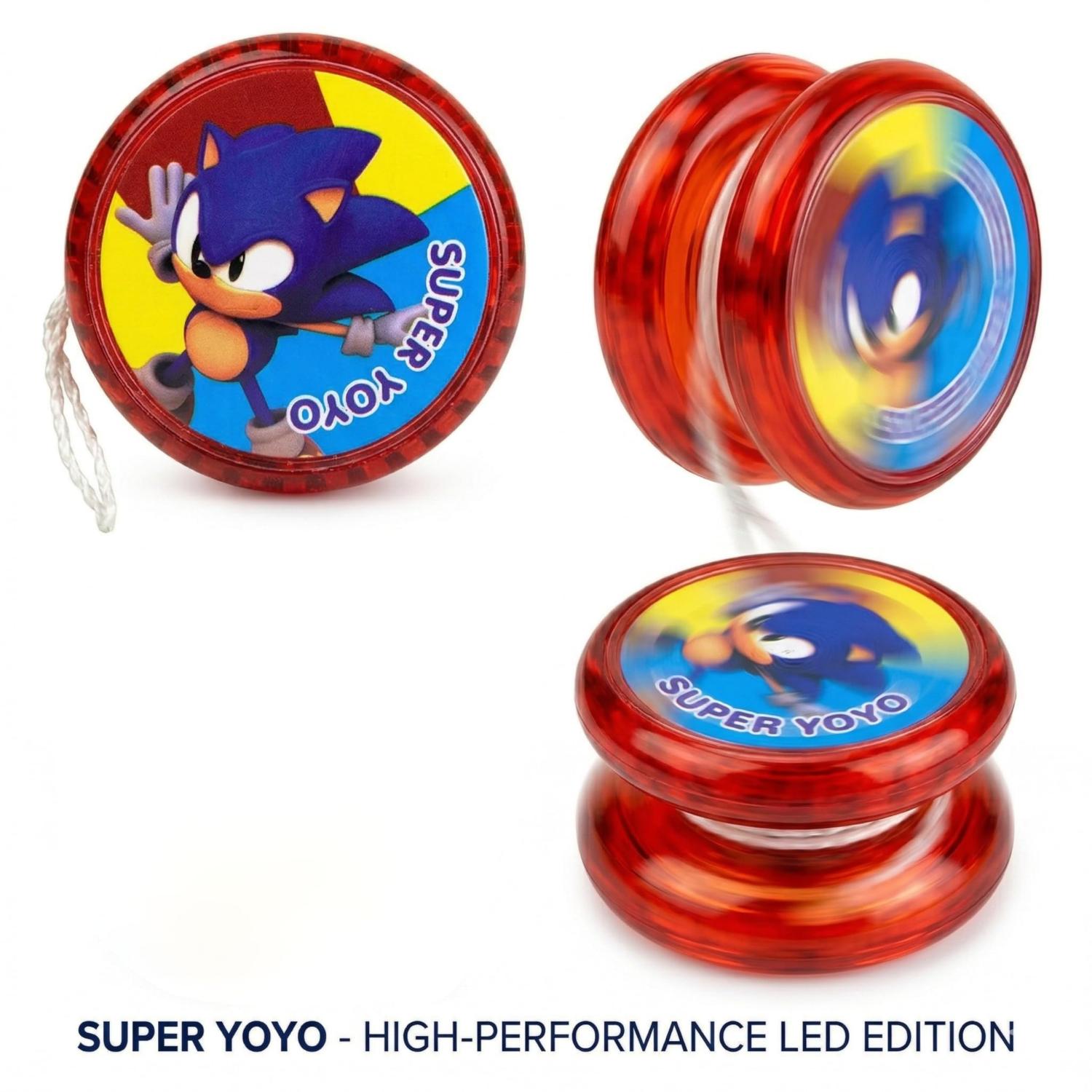 5.5cm Sonic the Hedgehog LED Light-Up YoYo Toys for Kids