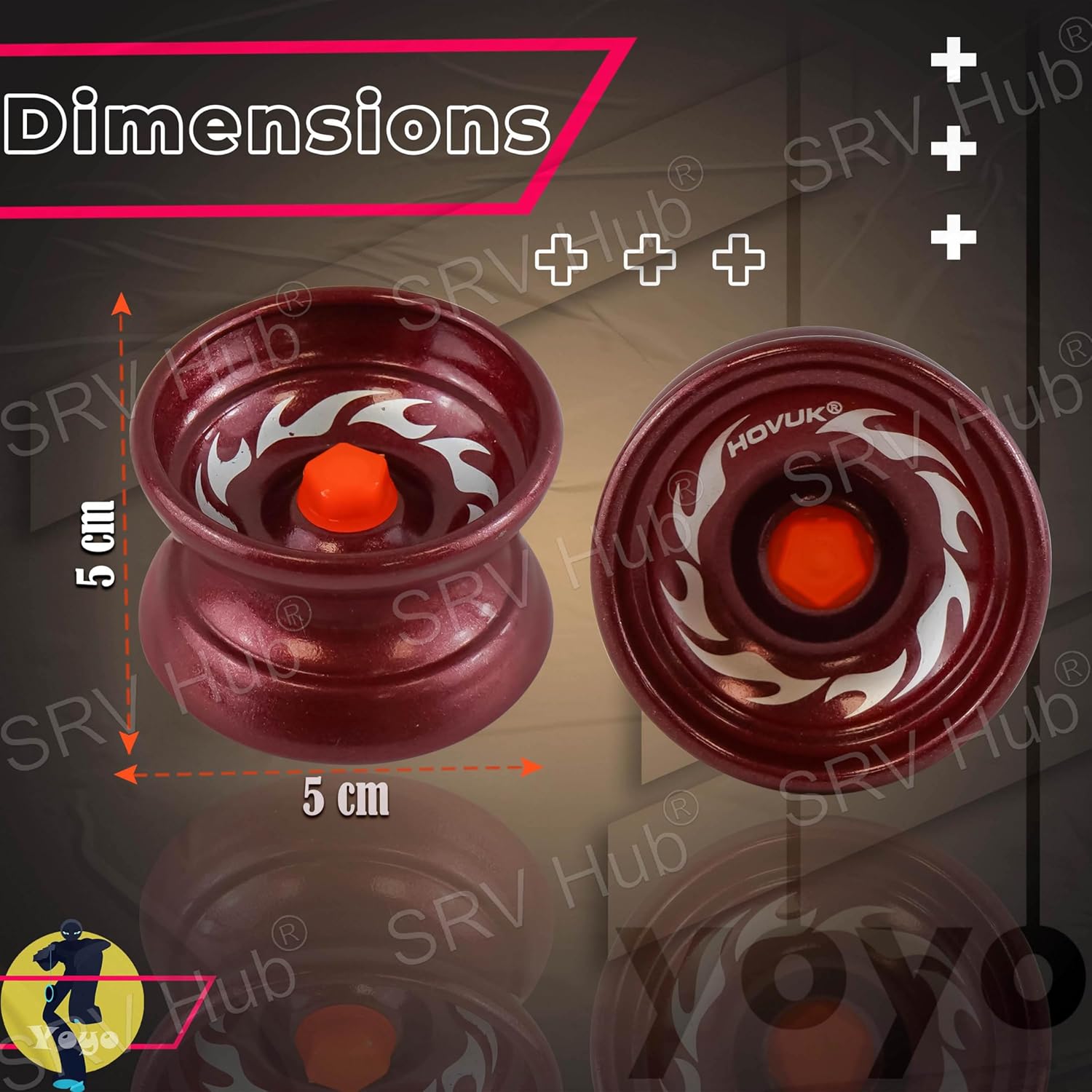 5cm Metal Responsive YoYos for Beginners – Assorted