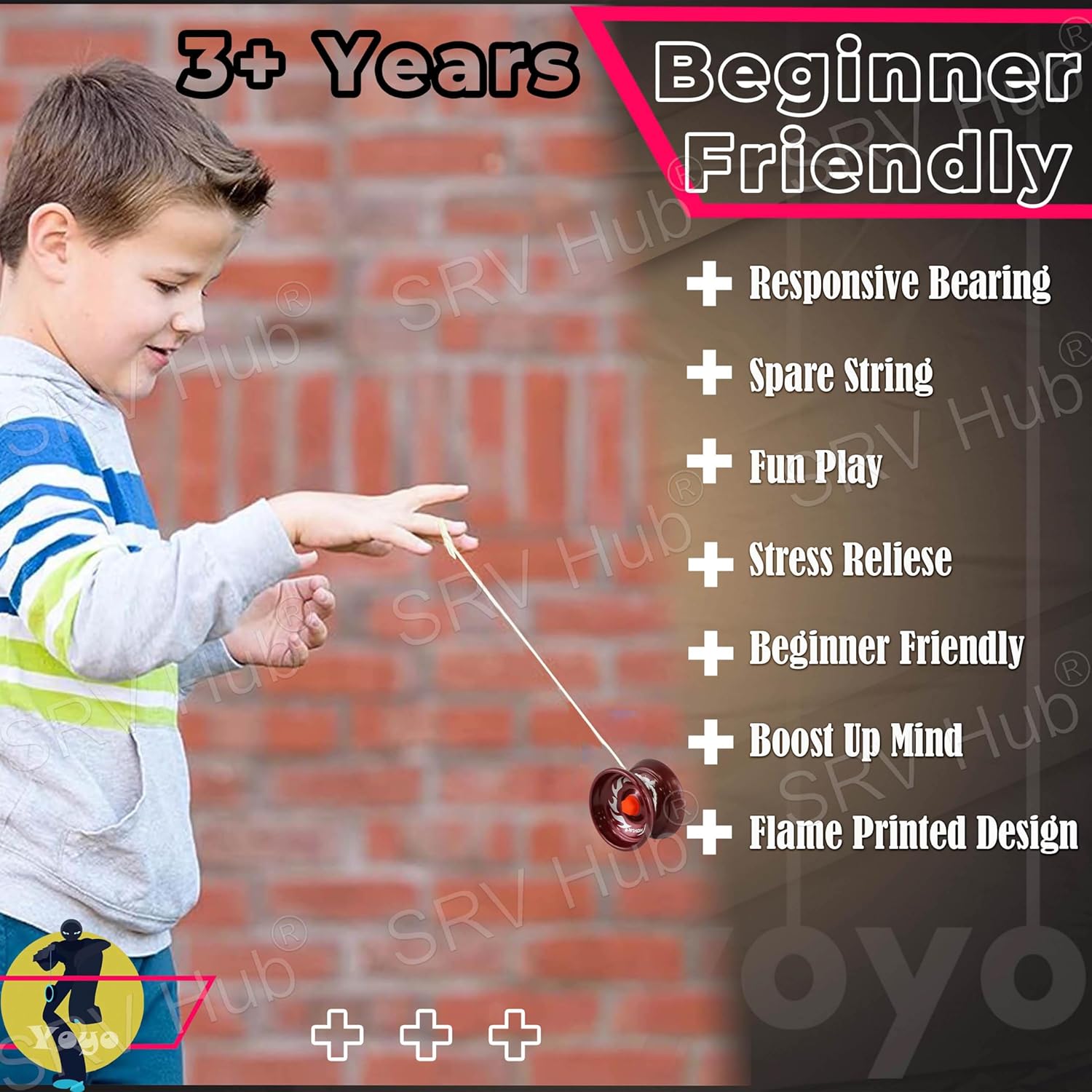5cm Metal Responsive YoYos for Beginners – Assorted
