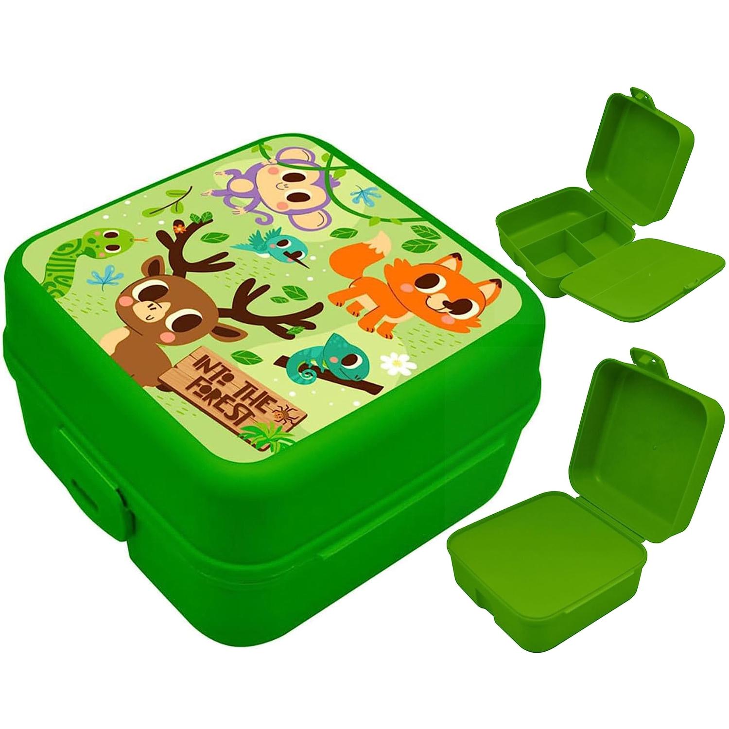 Square Lunch Box 3 Compartments