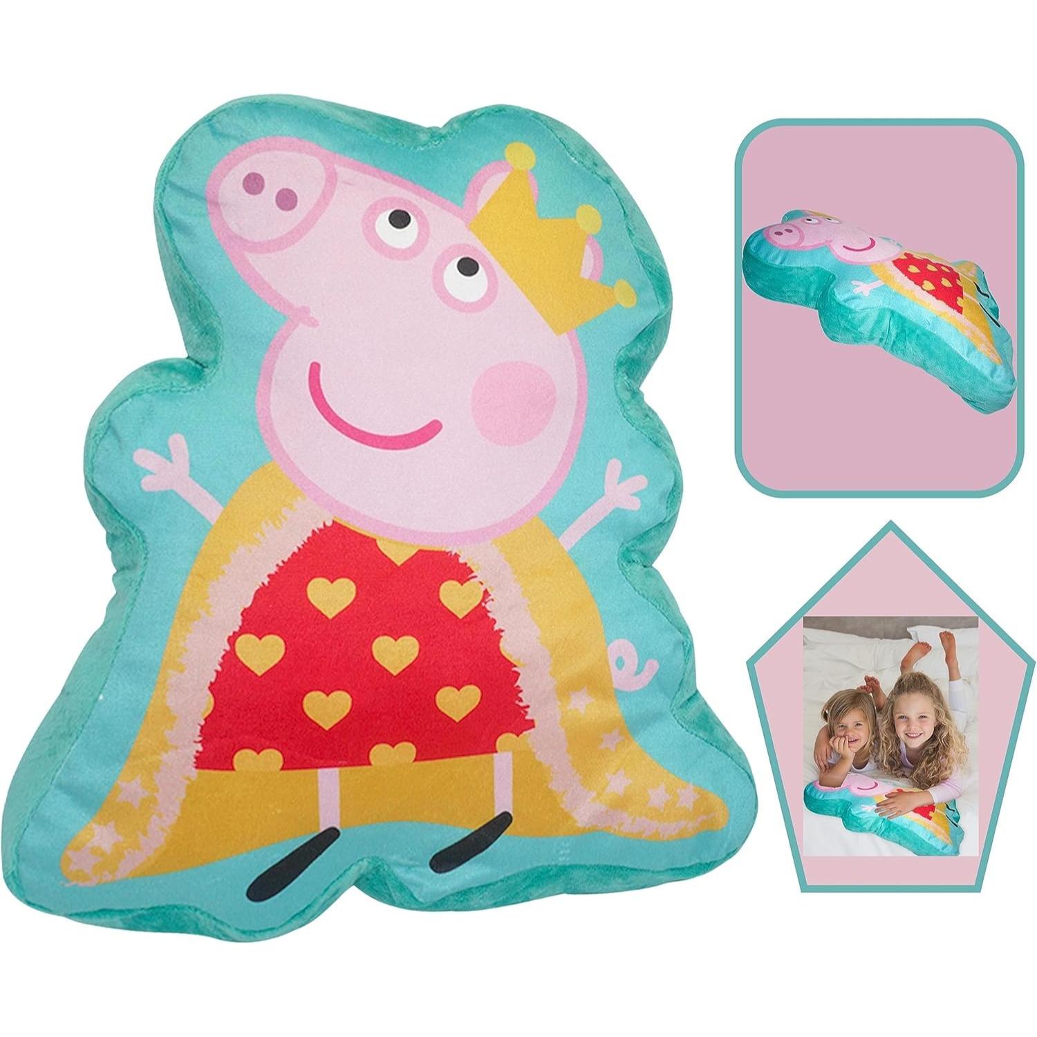 Peppa Pig Queen Shaped Cushion - 35cm