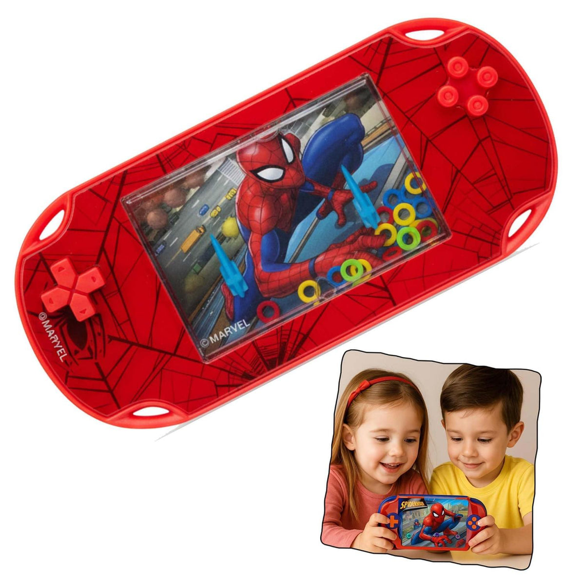 Marvel Spider-Man Kids Licensed Water Ring Game Toys