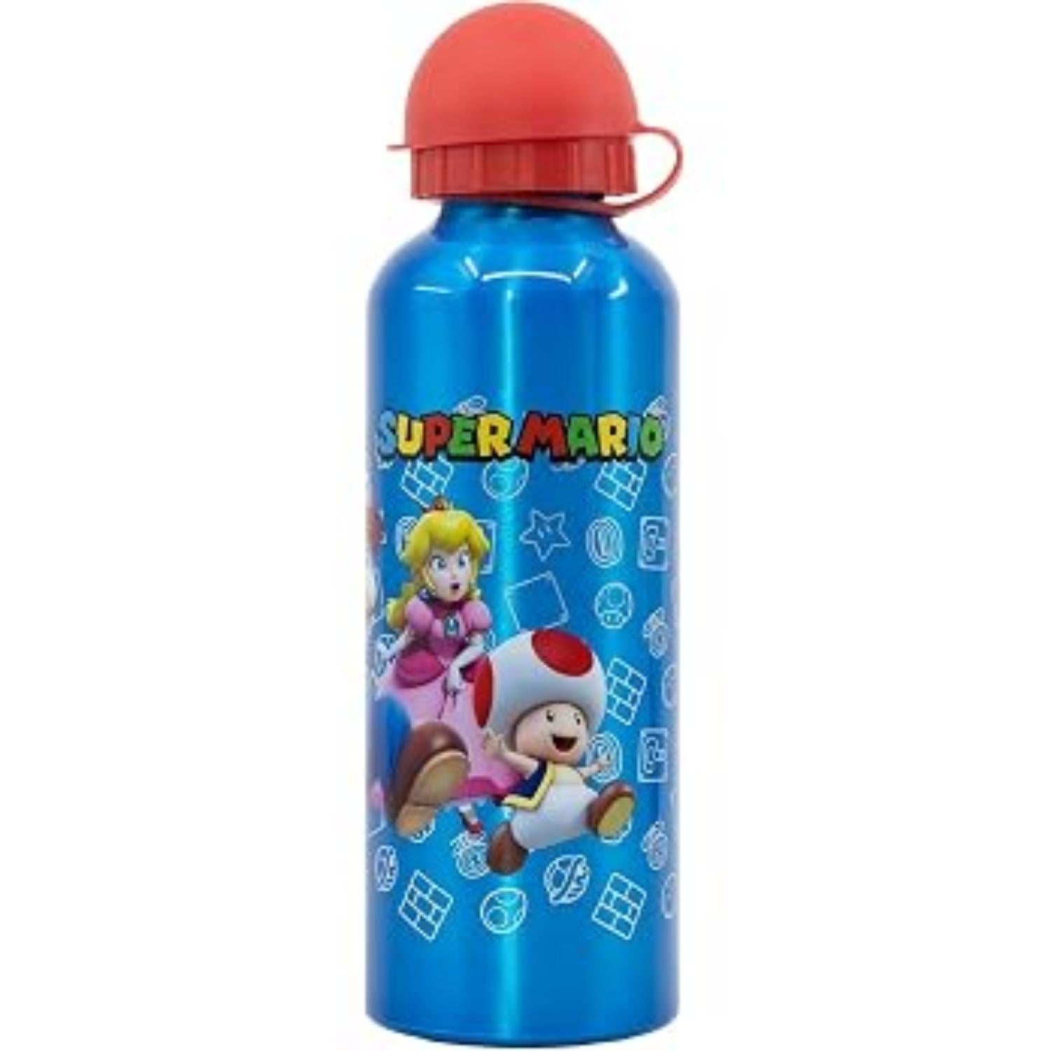 Aluminium Water Bottle 530ml - Super Mario