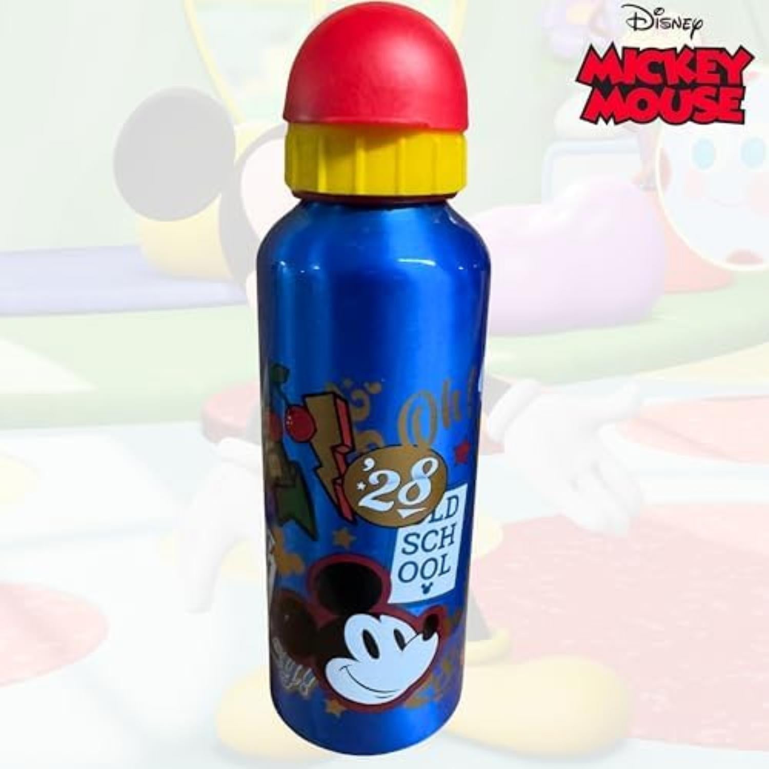 Aluminium Water Bottle 530ml - Mickey Mouse