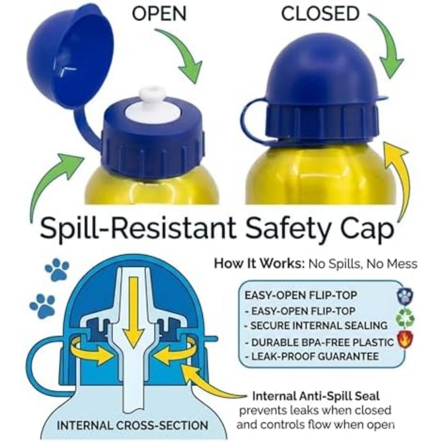 Aluminium Water Bottle 530ml - Paw Patrol