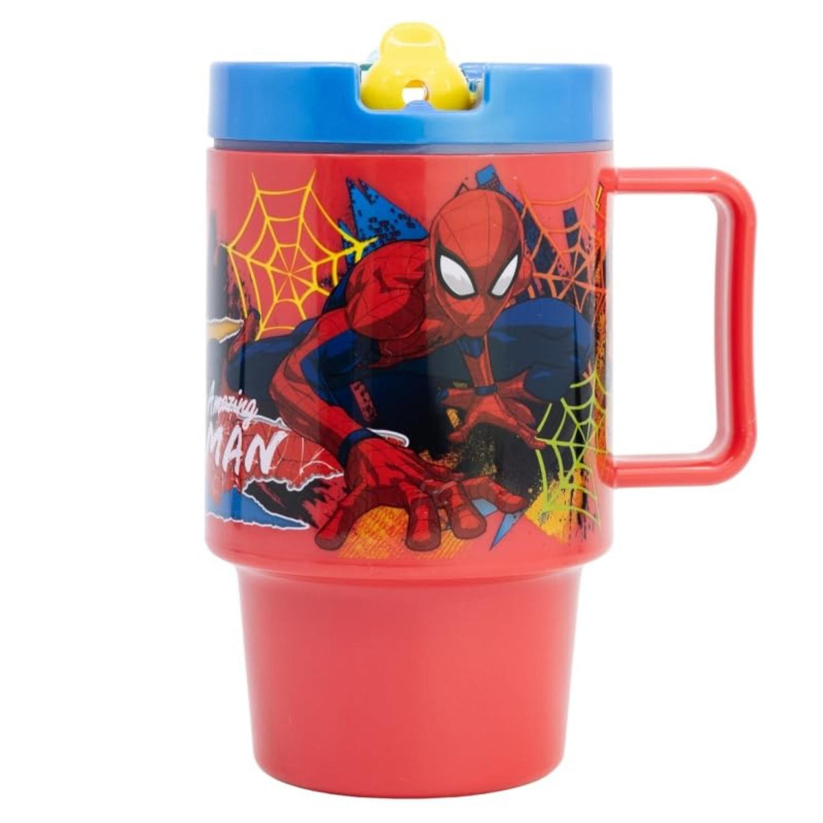 Spider-Man Kids Licensed 530ml Plastic Mug Travel Drinking Cup – view 2