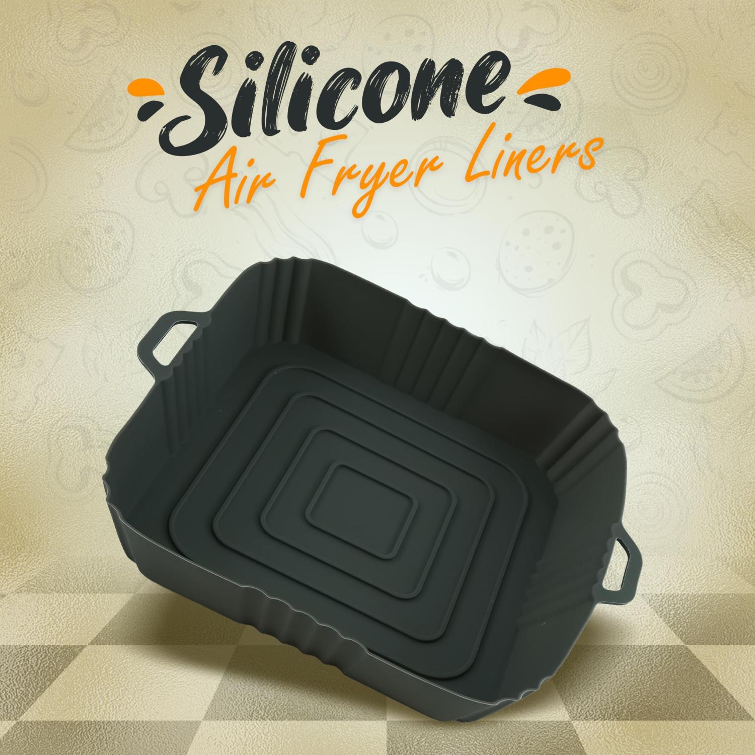 Reusable Silicone Air Fryer Liner Non-Stick Heat Resistant Dishwasher Safe