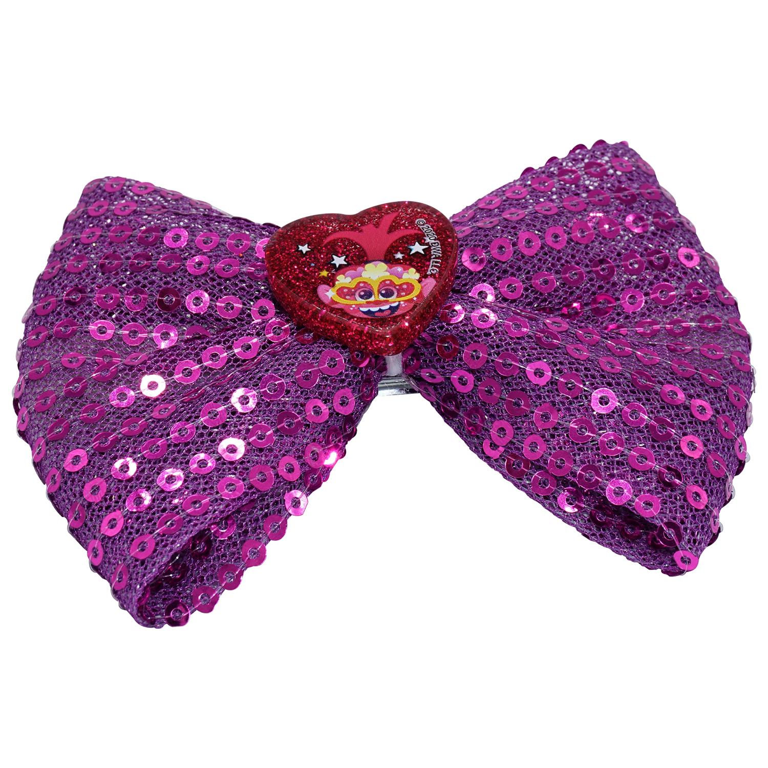 Trolls Sequin Hair Bow Clip 1pc