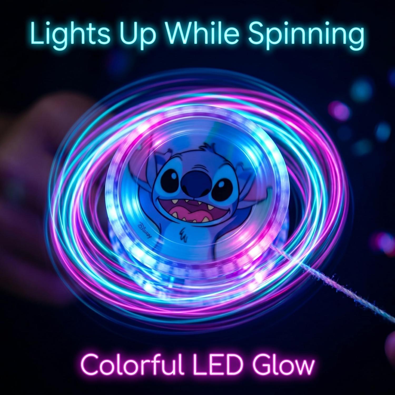 Disney Stitch LED Light-Up YoYo with String - 5.5cm