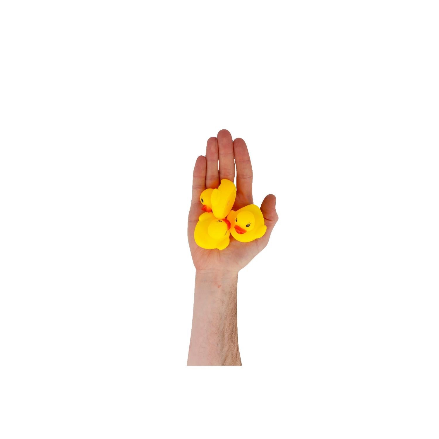 9Pcs Yellow Squeaky Bath Duck 5cm