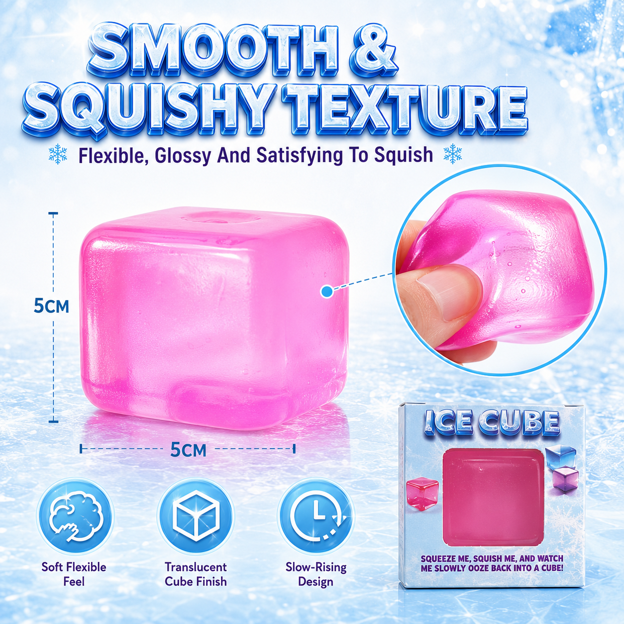 1x Random Squishy Cube Fidget Toy