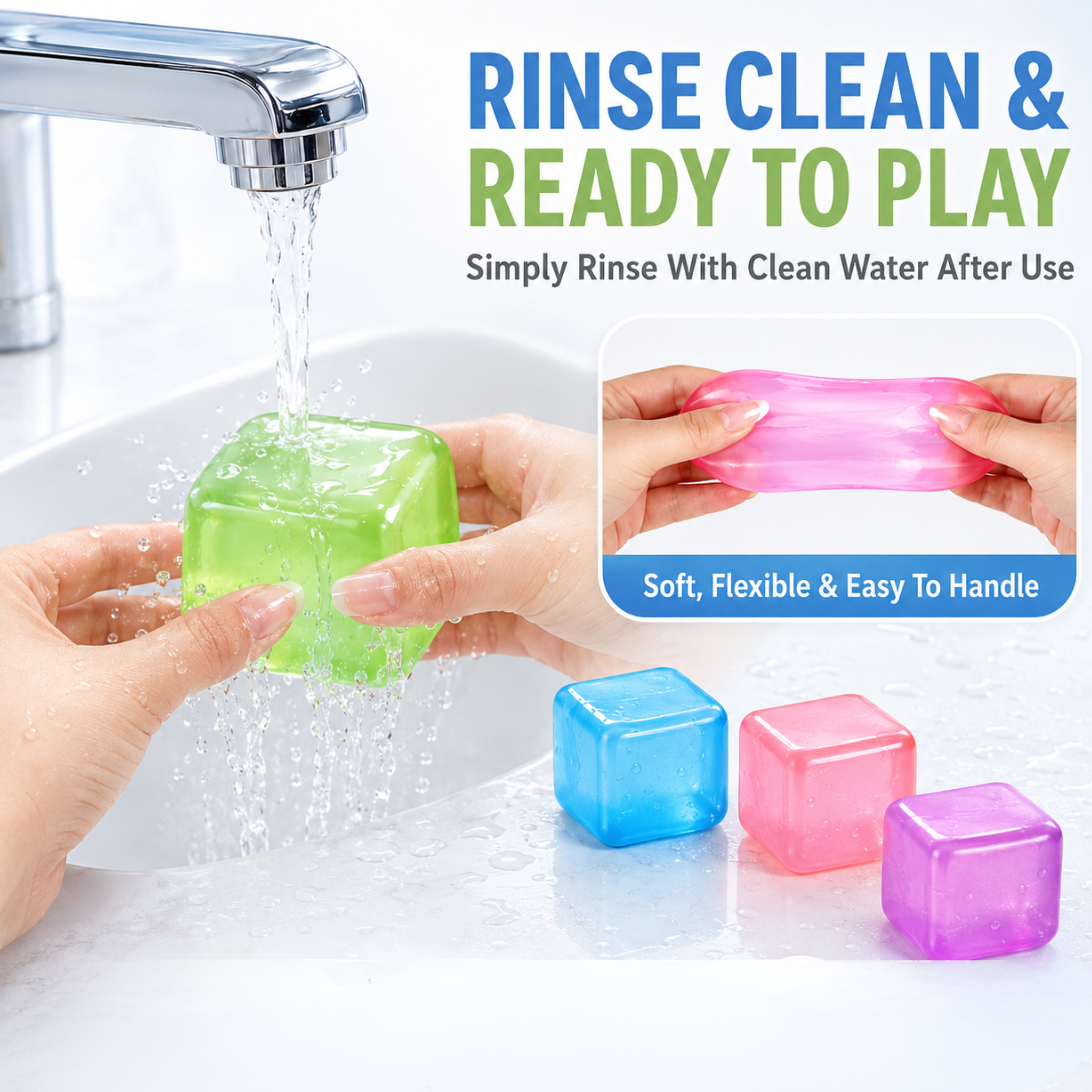 1x Random Squishy Cube Fidget Toy
