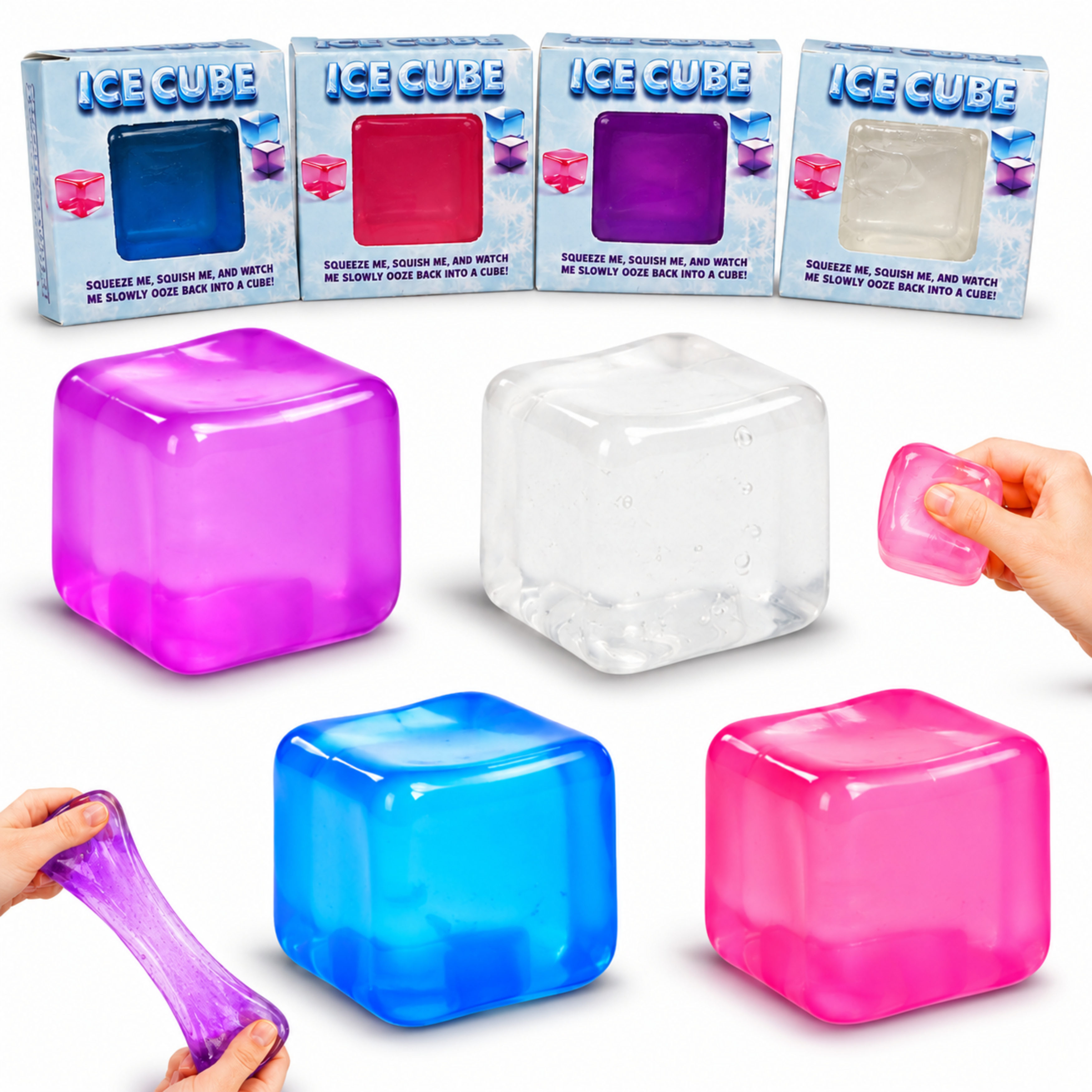1x Random Squishy Cube Fidget Toy