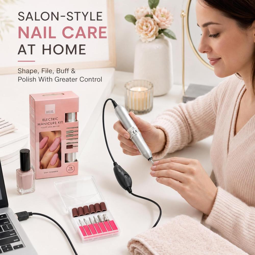 USB Electric Manicure Kit Nail Care Set