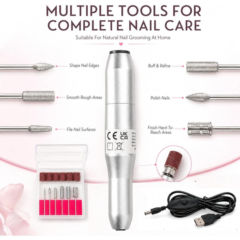 USB Electric Manicure Kit Nail Care Set
