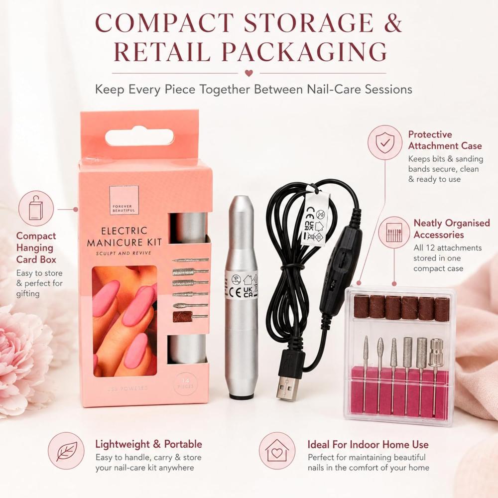 USB Electric Manicure Kit Nail Care Set