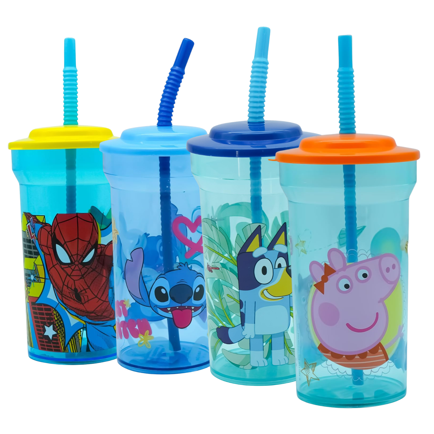 Kids Water Tumbler with Straw, 460ml