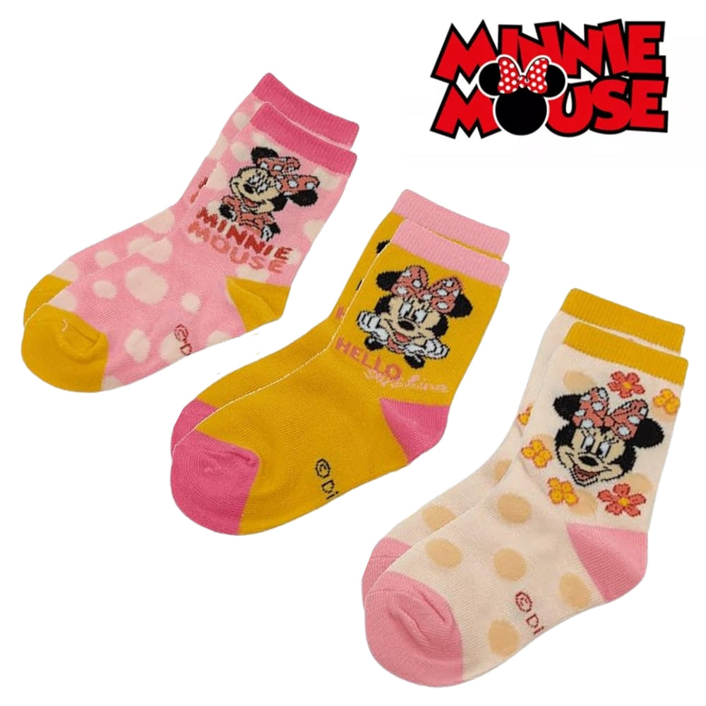Minnie Mouse Socks 3 Pairs
