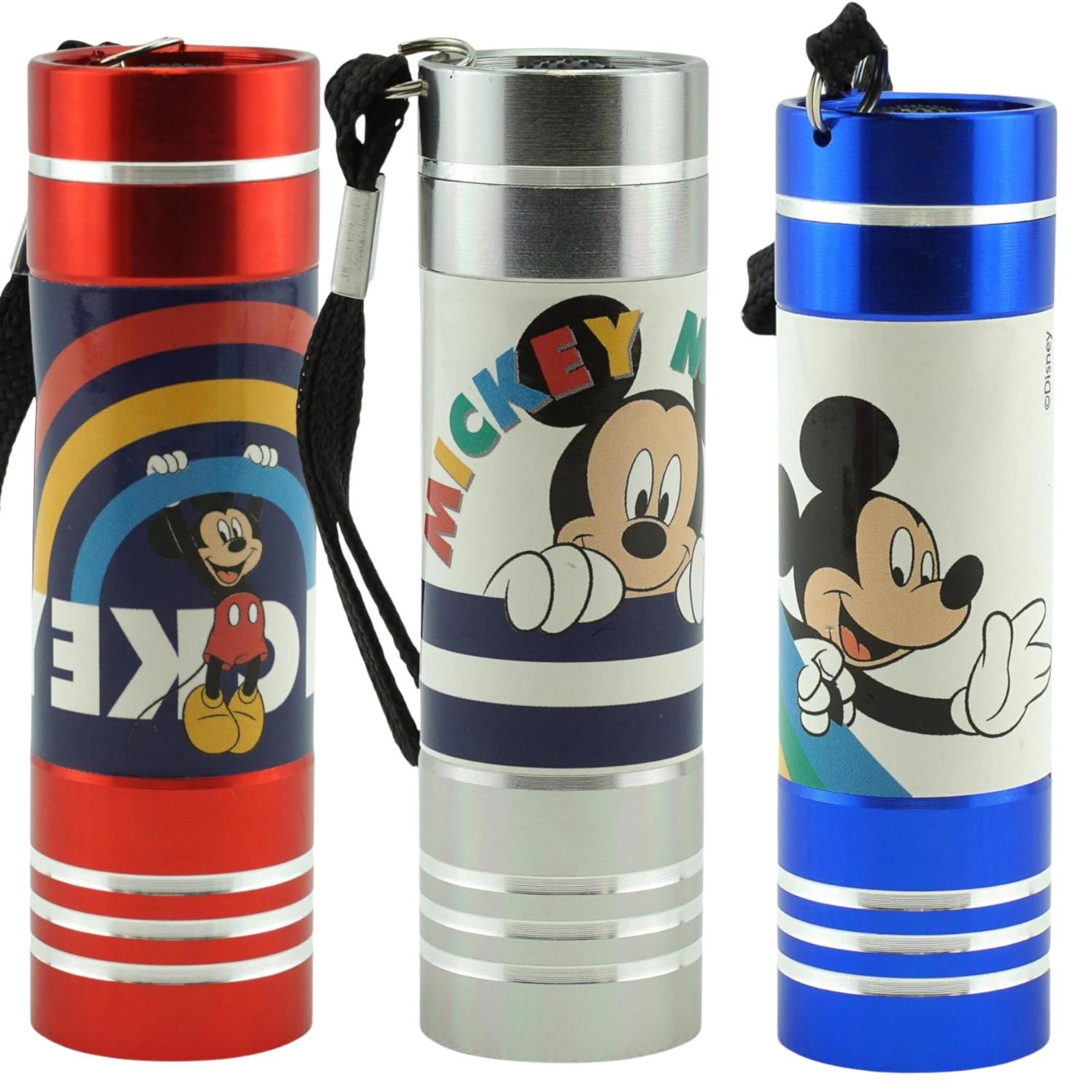 Mickey Mouse 9 LEDs Aluminium Torch for Kids - Assorted